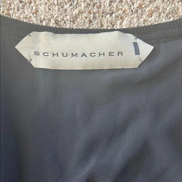 Schumacher Black Velvet Open Front Tie Sweater Cardigan Top **Size L** 🌺🌺 - Picture 4 of 5